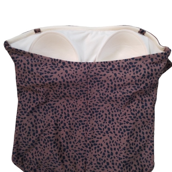 Kona Sol Animal Print Flounce One Piece Swimsuit Size 14W‎ NWOT - Picture 10 of 14